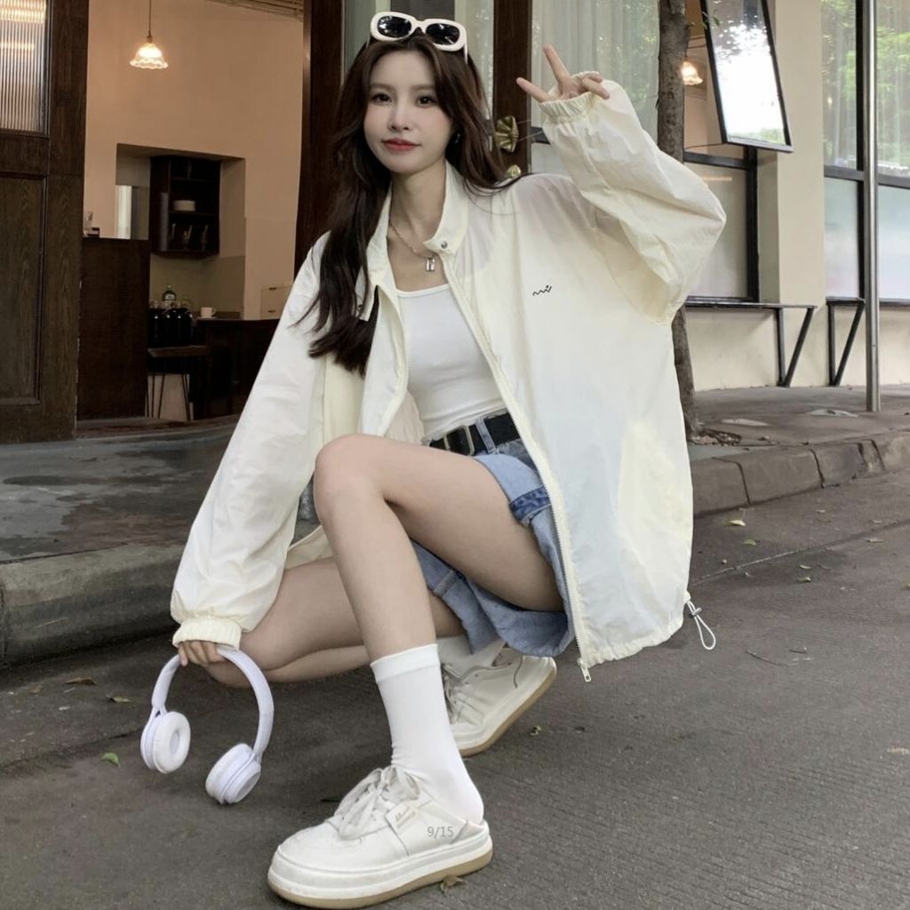 Áo Khoác Chống Nắng Và Tia UV Thiết Kế Mới Thoáng Khí Thời Trang Mùa