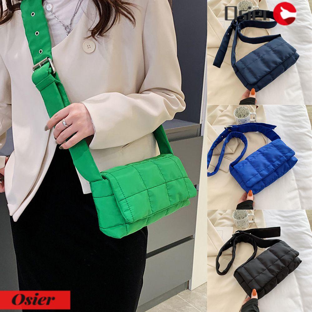 1 Túi Đeo Dưới Cánh Tay Bằng Cotton Gọn Nhẹ Họa Tiết Kẻ Sọc Cho Nữ