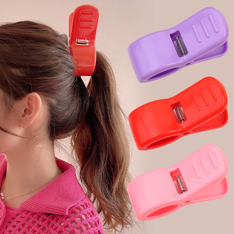 Kẹp Tóc Móng Vuốt Lớn Họa Tiết Cá Mập Hoạt Hình Nhiều Màu Thời Trang Hàn Quốc Dành Cho Bạn Nữ / Bé Gái