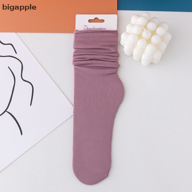 1 Đôi Vớ Cotton Màu Trơn Thoáng Khí Thoải Mái Cho Nữ