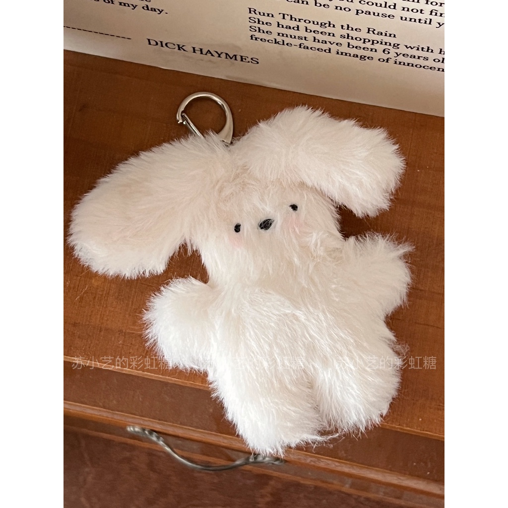 Móc Khóa Thỏ Nhồi Bông Dễ Thương