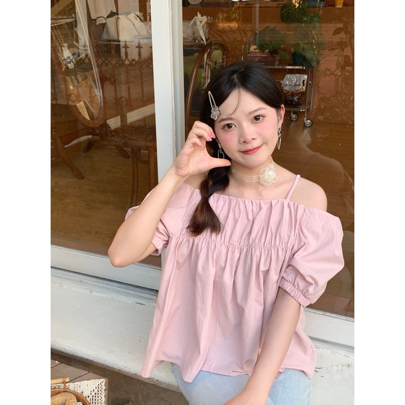 Áo Sơ Mi Tay Ngắn Dáng Rộng Màu Trơn Thiết Kế Mới Thời Trang Mùa Hè Dành Cho Nữ