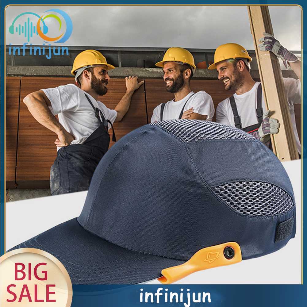 Mũ Lưỡi Trai Kẻ Sọc Phản Quang Siêu Nhẹ Chống Va Chạm