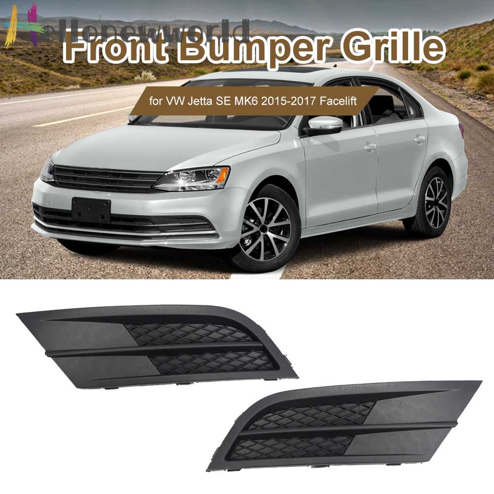 Ốp Đèn Sương Mù 5C 5C Chất Lượng Cao6853665Khung Lưới Tản Nhiệt Phía Trước Cho Xe VW Jetta SE MK6 2015-2017