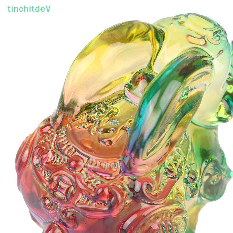 [TinchitdeV] Tượng Thỏ Con Bằng Thủy Tinh Pha Lê Dễ Thương Trang Trí Sinh Nhật [Mới]