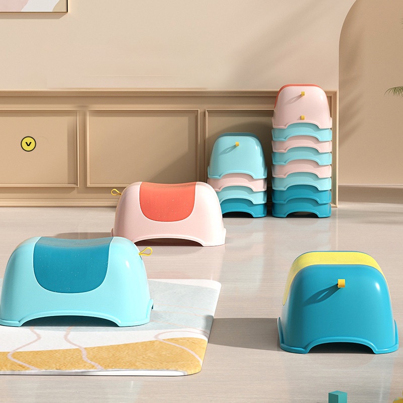 JJT Hellojimmysmall Ghế Đẩu Nhựa Dày Chống Trượt Có Thể Xếp Chồng Cho Phòng Tắm