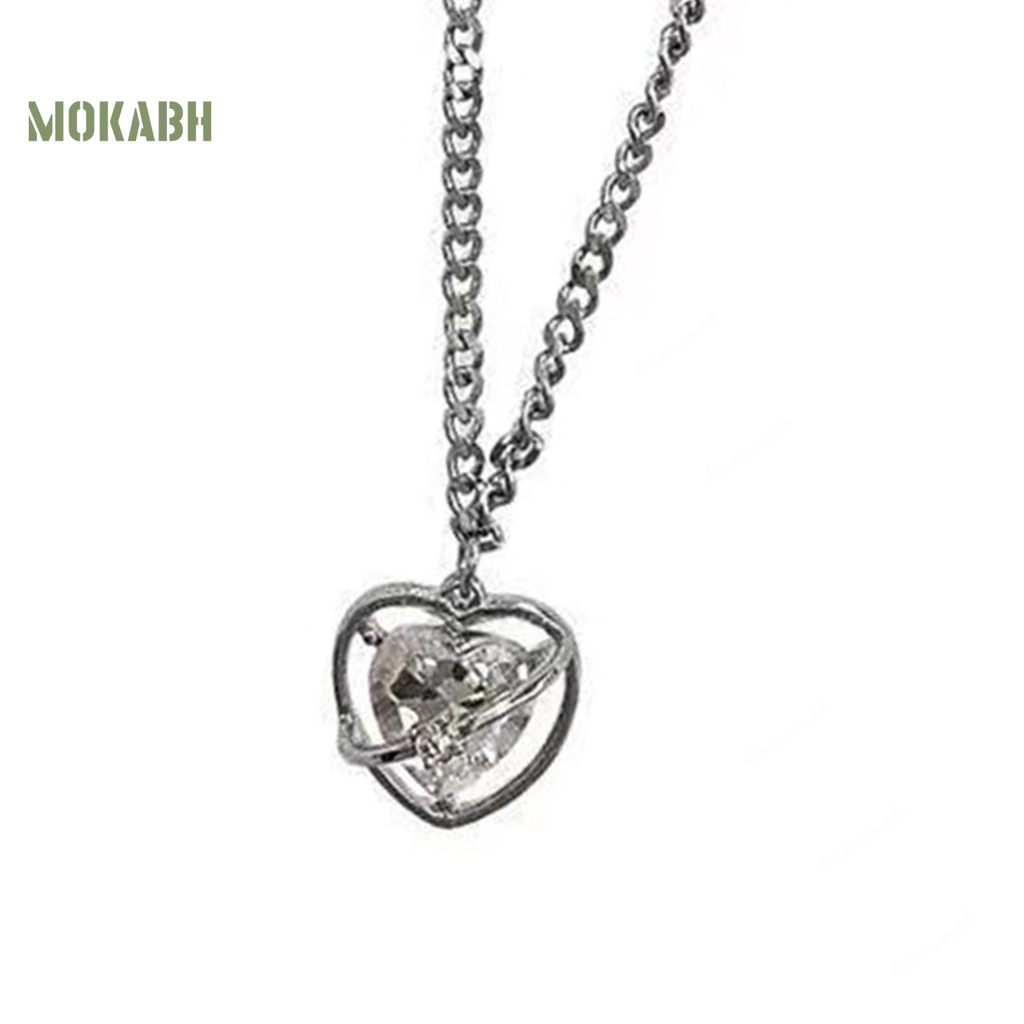 [Mới] Vòng cổ Hai Lớp Bằng Thép Titan Mặt Hình Trái Tim Thanh Lịch Cá Tính Có Thể Điều Chỉnh Dành Cho Thanh Thiếu Niên