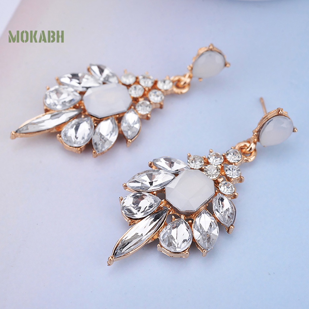 1 Đôi Bông Tai Hình Giọt Nước Bằng Hợp Kim Quyến Rũ Dành Cho Nữ