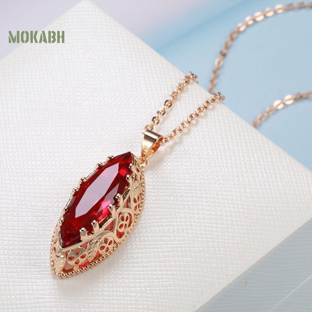 1 Bộ Vòng cổ + Bông Tai Hình Oval Rỗng Sáng Điều Chỉnh Được Phong Cách Vintage Thanh Lịch