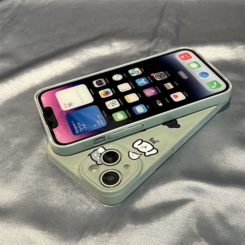 Ốp Điện Thoại Cứng Siêu Mỏng Họa Tiết Cún Hoạt Hình 1412 Cho iPhone13promax AG3F