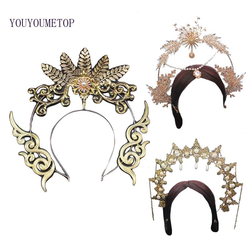 Băng Đô Đính Ngọc Trai DIY Phong Cách Châu Âu