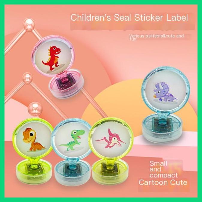 Đồ Chơi Con Dấu Hình Khủng Long Hoạt Hình Mini Không Độc Hại An Toàn Cho Trẻ Mẫu Giáo