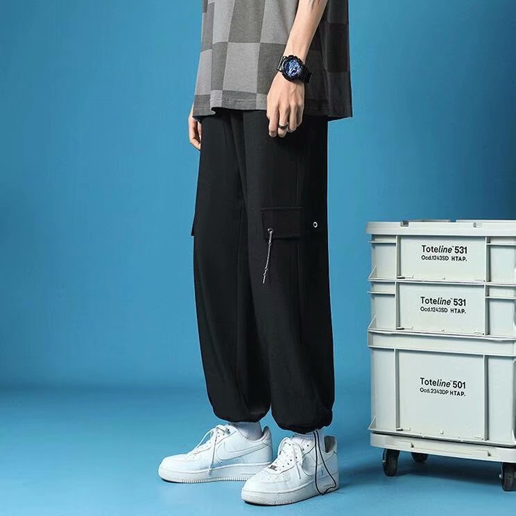 Quần Dài Ống Rộng Thời Trang Mùa Hè Phong Cách Hàn Quốc Cho Nam