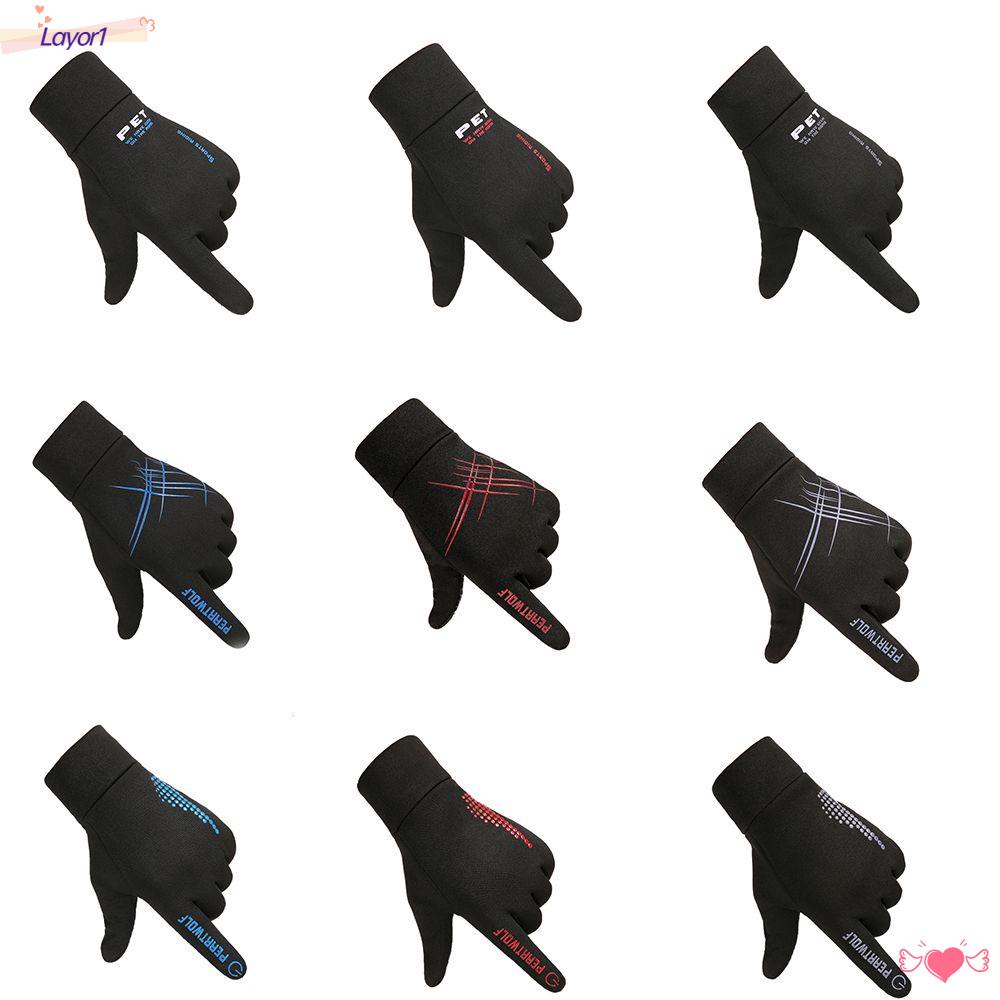 LAYOR1 Găng Tay Lái Xe Trượt Tuyết Phối Lông Chống Gió Không Thấm Nước LAYOR1 Cho Nam