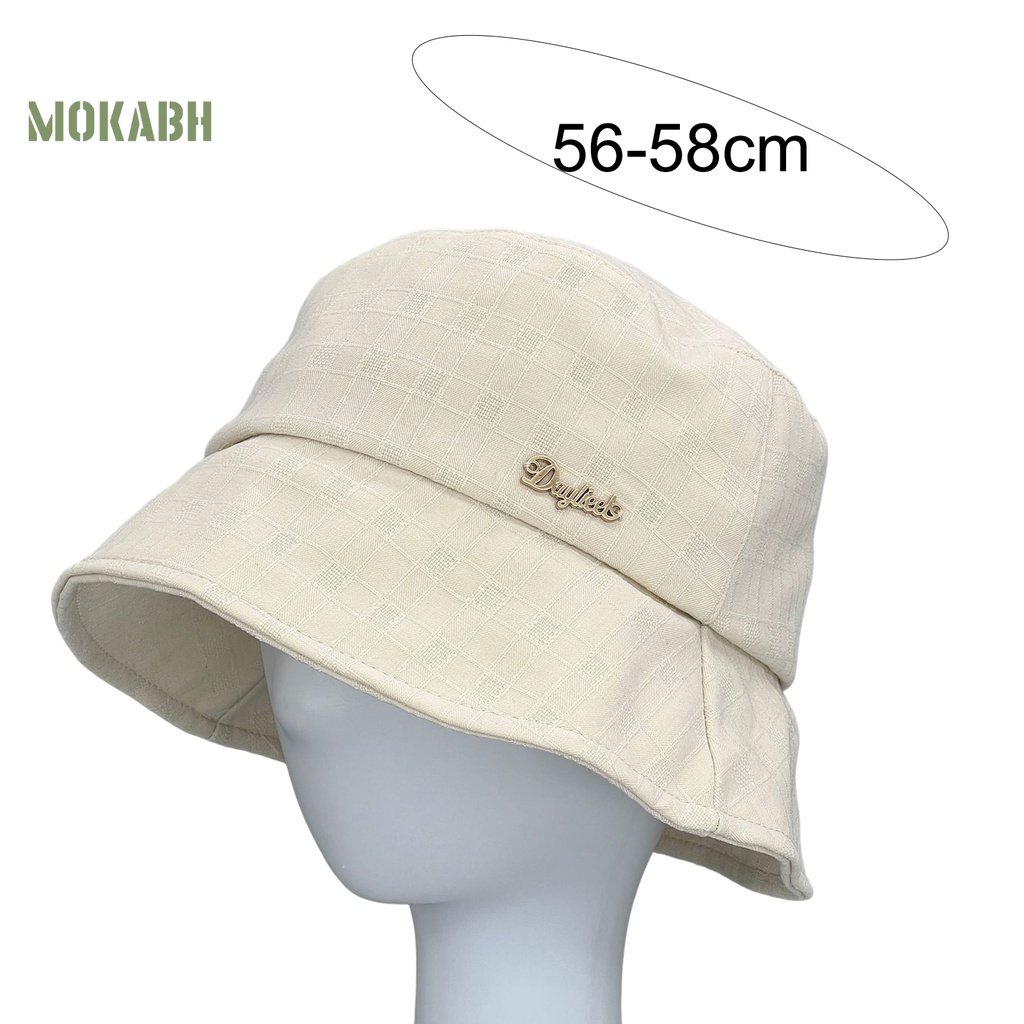 Nón Tai Bèo Thoáng Khí Họa Tiết Sọc Caro Màu Sắc Thời Trang Mùa Hè Cho Nữ