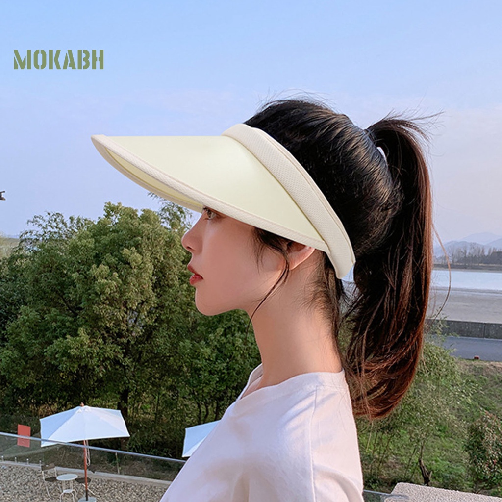 Nón Lưỡi Trai Nửa Đầu Màu Trơn Co Giãn Thời Trang Mùa Hè Cho Nữ