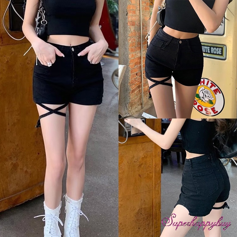 Quần Short Lưng Cao Thời Trang Mùa Hè Cho Nữ