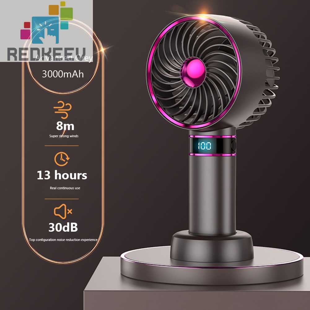 Quạt Thể Thao Mini Cầm Tay Màn Hình Kỹ Thuật Số