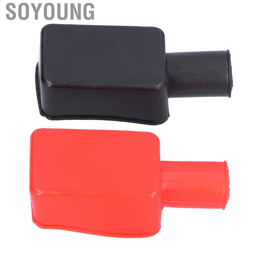 Soyoung bornes bateria auto connectors terminals  Terminal Covers Rubber Positive Negative Post Stud Insulating Protective