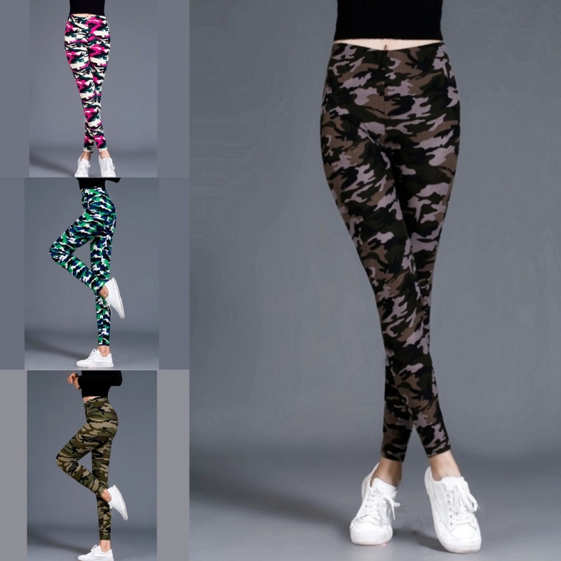 Quần Legging Thể Thao Lưng Vừa In Họa Tiết Graffiti Phong Cách Vintage
