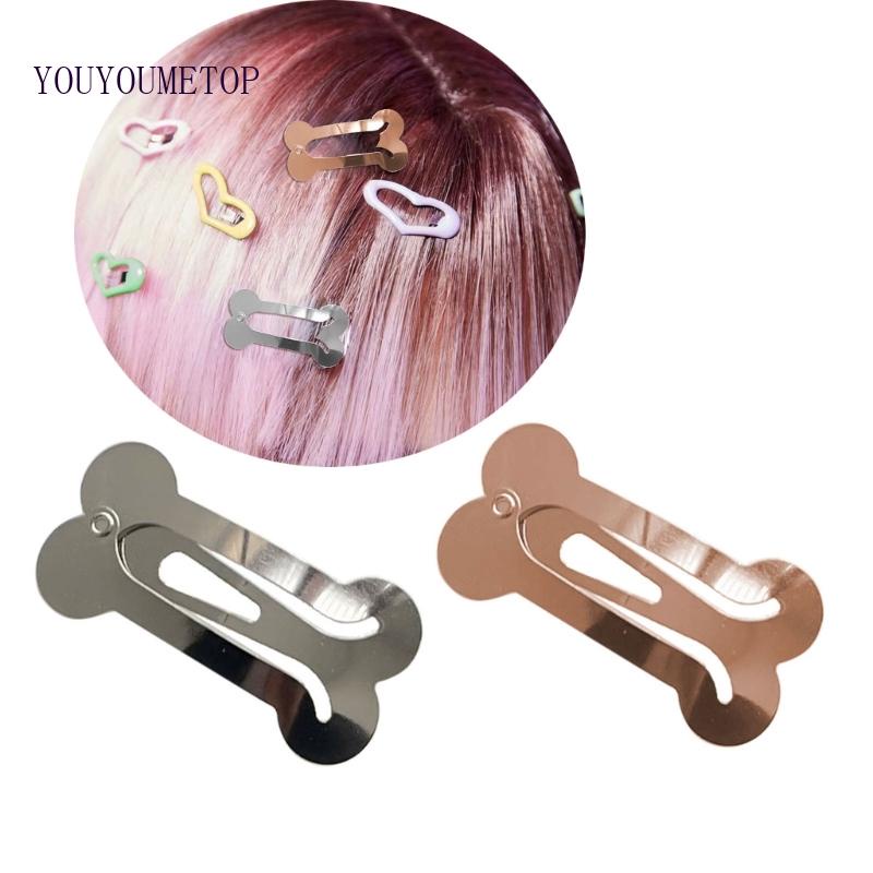 Set 5 Kẹp Tóc Kim Loại Lấp Lánh Thời Trang Hàn Quốc