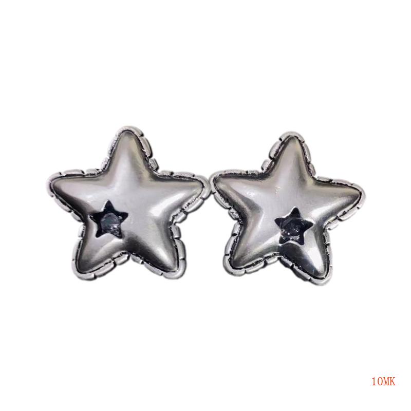 Bông Tai Y2K Hình Ngôi Sao Năm Cánh Đính Đá Zircon Độc Đáo