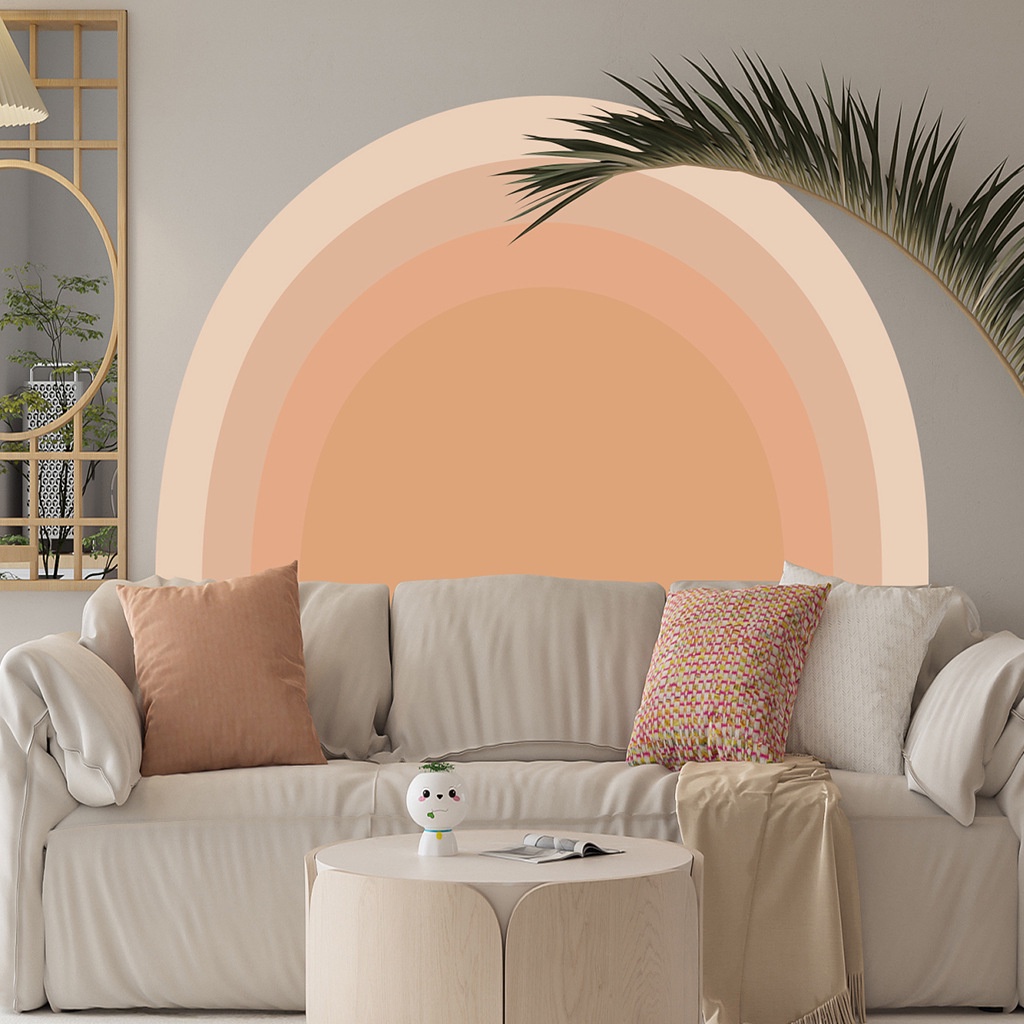 Miếng Dán Trang Trí Tường / Cửa Ra Vào Bằng PVC Màu Sắc Đa Dạng Độc Đáo DIY ARCH
