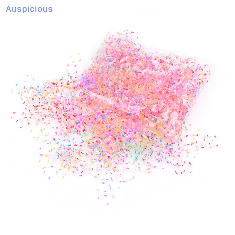 Set 1000 Dây Thun Cột Tóc Không Đau Dùng Một Lần Cho Bé Gái