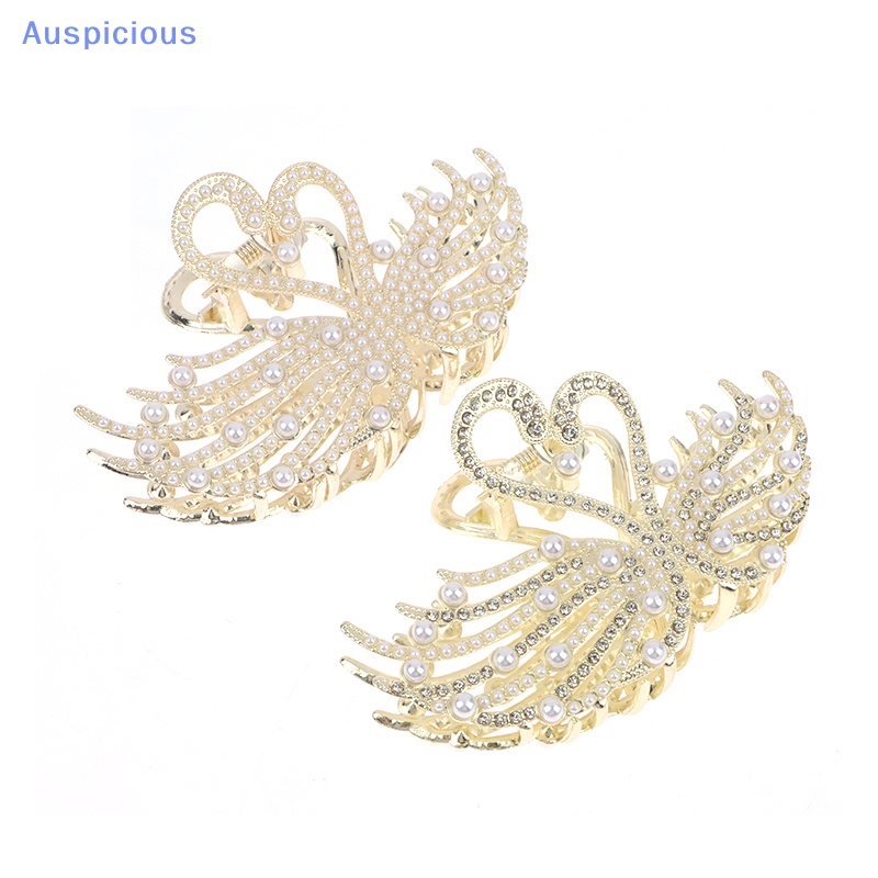 Kẹp Tóc Hình Cá Mập Đính Đá Ngọc Trai Thời Trang Cho Nữ