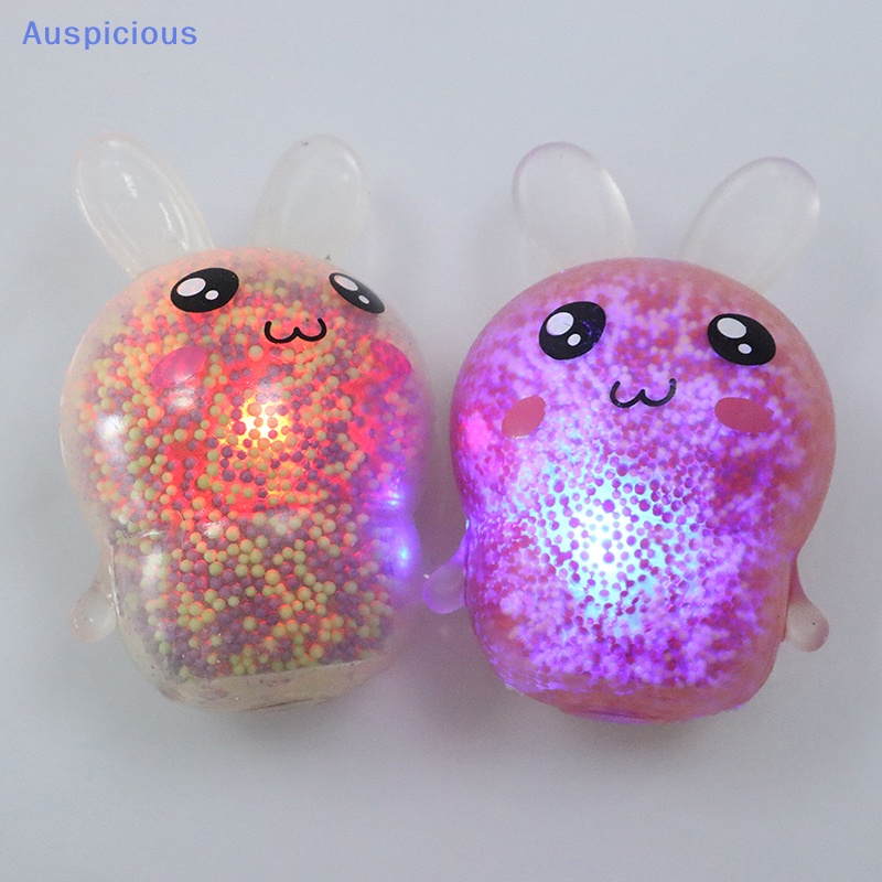 1 Đồ Chơi Bóp Hình Thỏ Có Đèn Phát Sáng