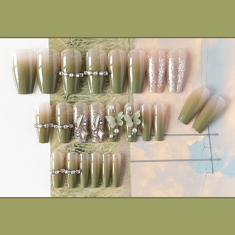 Miếng Dán Trang Trí Móng Tay Họa Tiết Bướm Thời Trang Xuân Hè