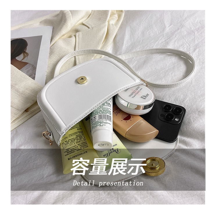 JASMIN NOIR Chéo Vai Bằng Da PU Thời Trang Sành Điệu Cho Nữ