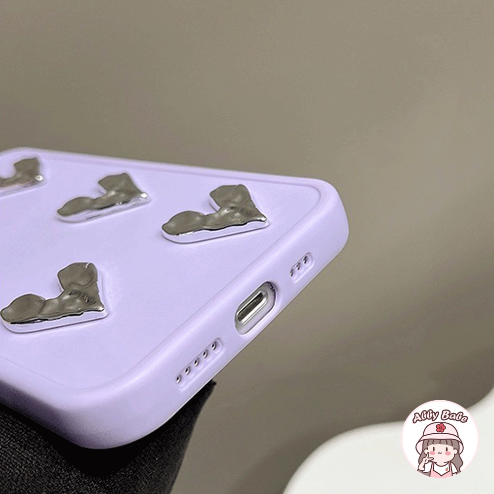 Ốp Điện Thoại TPU Dẻo Tráng Gương Họa Tiết Trái Tim Mạ Bạc Bóng Cho IPhone 14 Pro Max 11 12 11 Pro Max