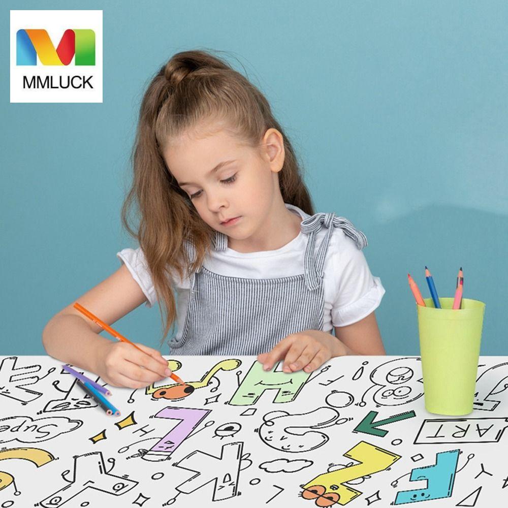 Cuộn Giấy Dán Màu Trơn Dùng Vẽ Tranh Diy Dành Cho Trẻ Em