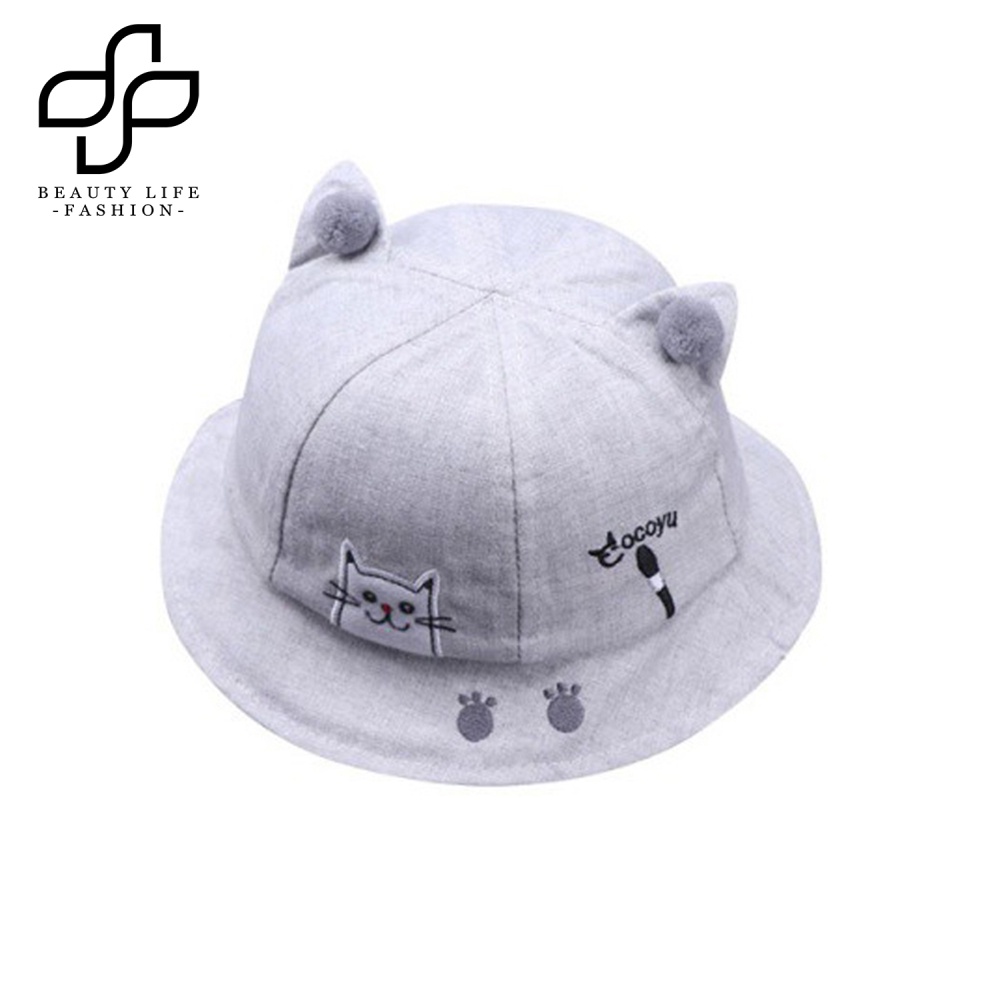 Nón Lưỡi Trai Hình Dấu Chân Mèo Dễ Thương Cho Bé