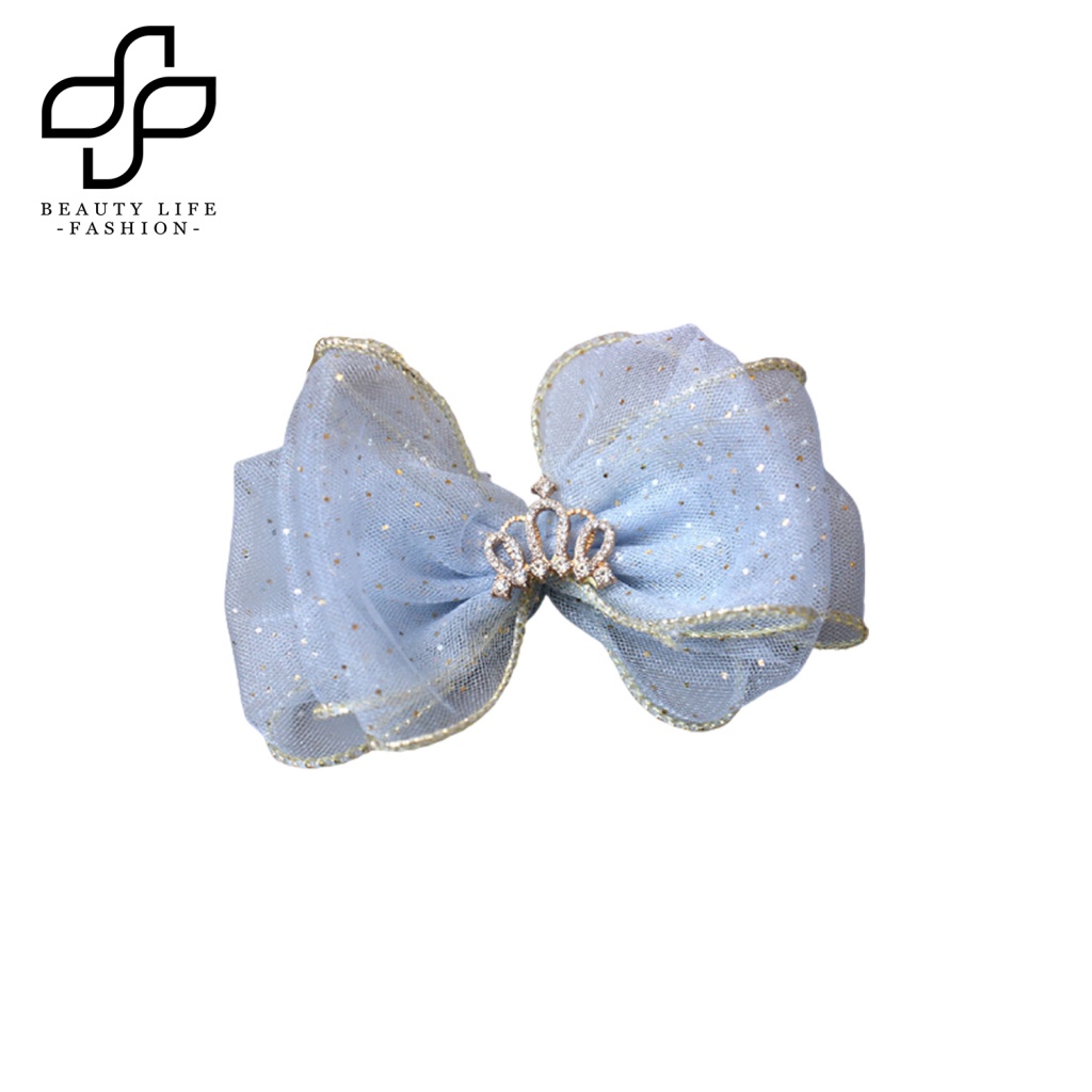 Kẹp Tóc Hình Nơ Màu Trơn Xinh Xắn Cho Bé Gái