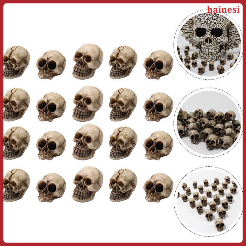 Set 20 Mô Hình Đầu Lâu Trang Trí Halloween