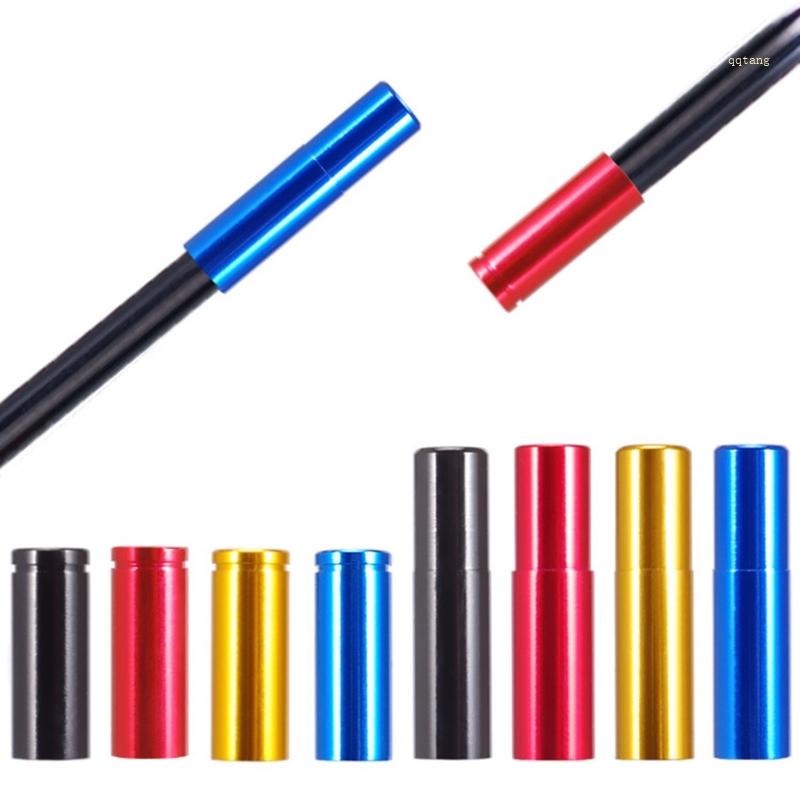 QQ Set 10 Đầu Bọc Dây Cáp Xe Đạp Bằng Hợp Kim Nhôm Nhiều Màu