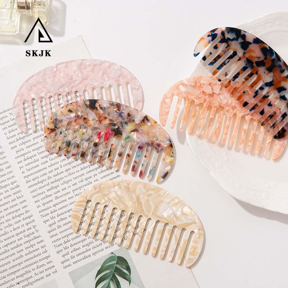 Lược Chải Tóc Acetate Nhiều Màu Chống Tĩnh Điện Thời Trang Hàn Quốc