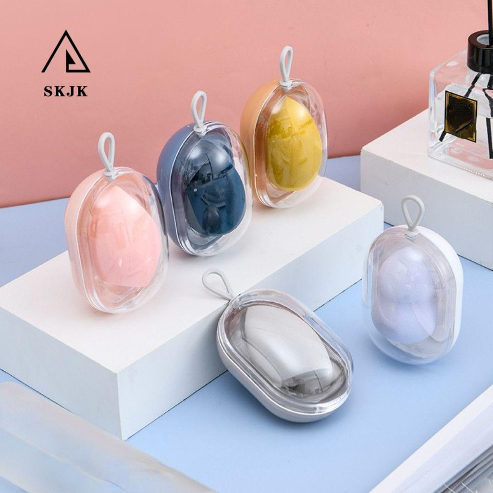 Giá đỡ bông mút trang điểm SKJK khô ướt bằng nhựa tiện lợi