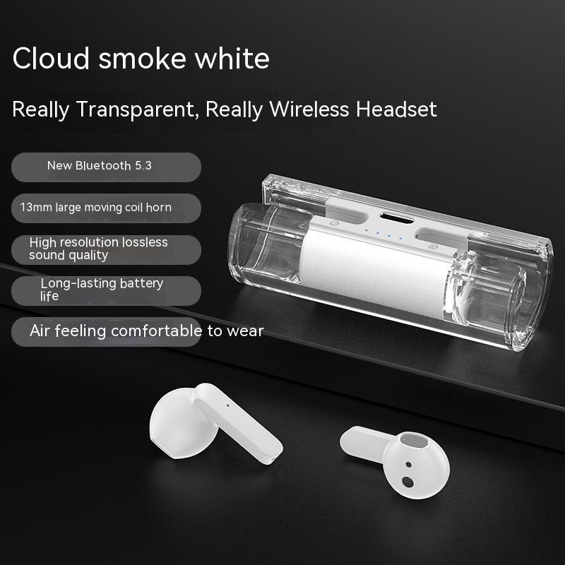 Tai Nghe Bluetooth 5.3 TWS Năng Lượng Thấp Trong Suốt Dùng Chơi Game