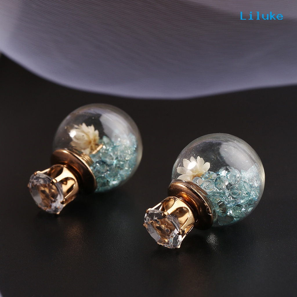 1 Đôi Khuyên Kẹp Vành Tai Hình Cầu Xinh Xắn Cho Nữ