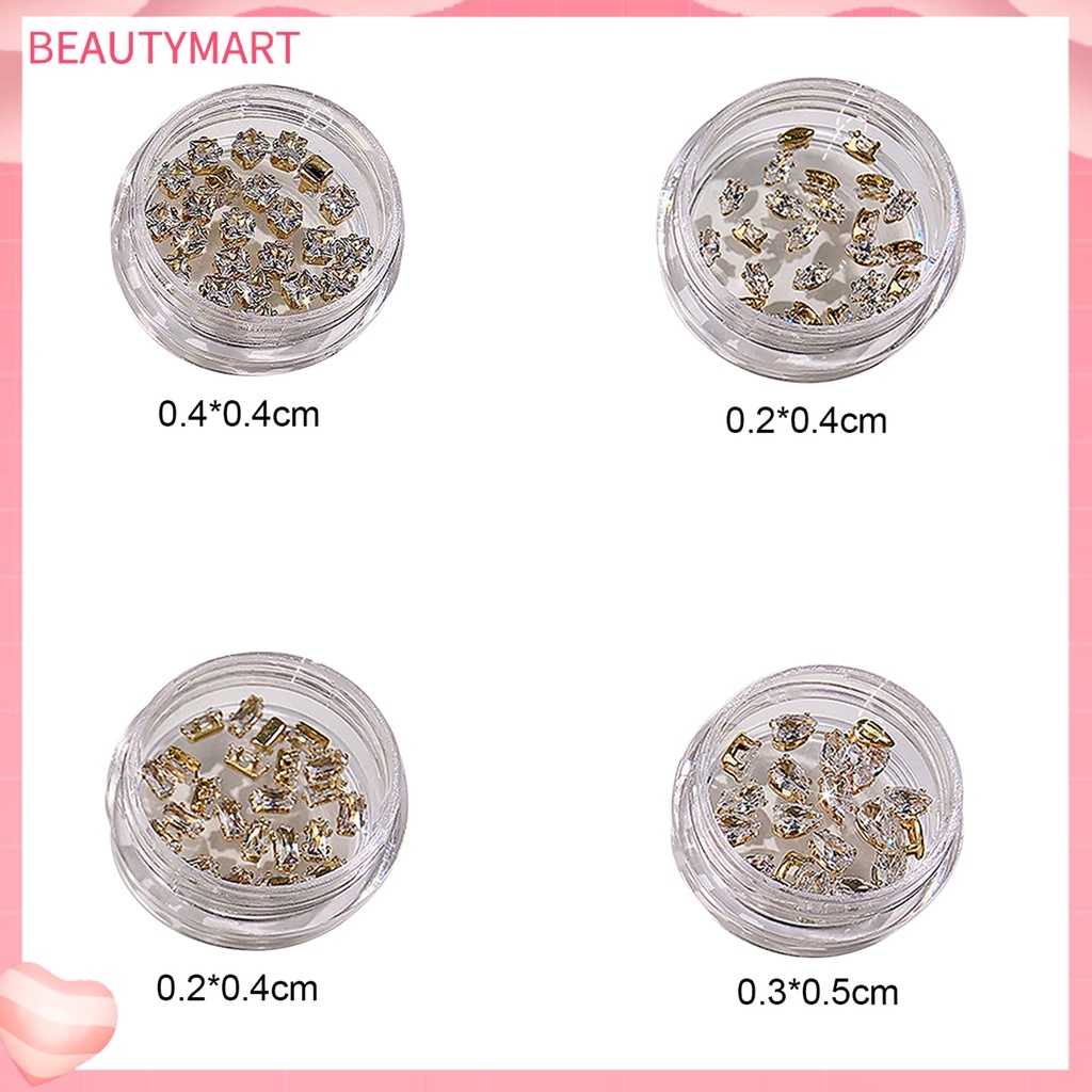 Set 20 Phụ Kiện Đính Đá Zircon Trang Trí Móng Tay Nghệ Thuật Cho Nữ
