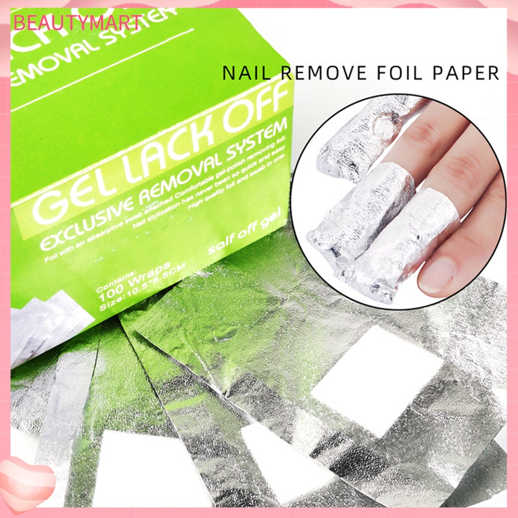 Bộ 100 Giấy Tẩy Sơn Móng Tay Không Gây Kích Ứng Thân Thiện Với Môi Trường