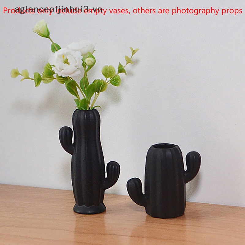 Set 2 Chậu Hoa Xương Rồng Mini Tỉ Lệ 1: 12 Trang Trí Nhà Búp Bê / Tiểu Cảnh