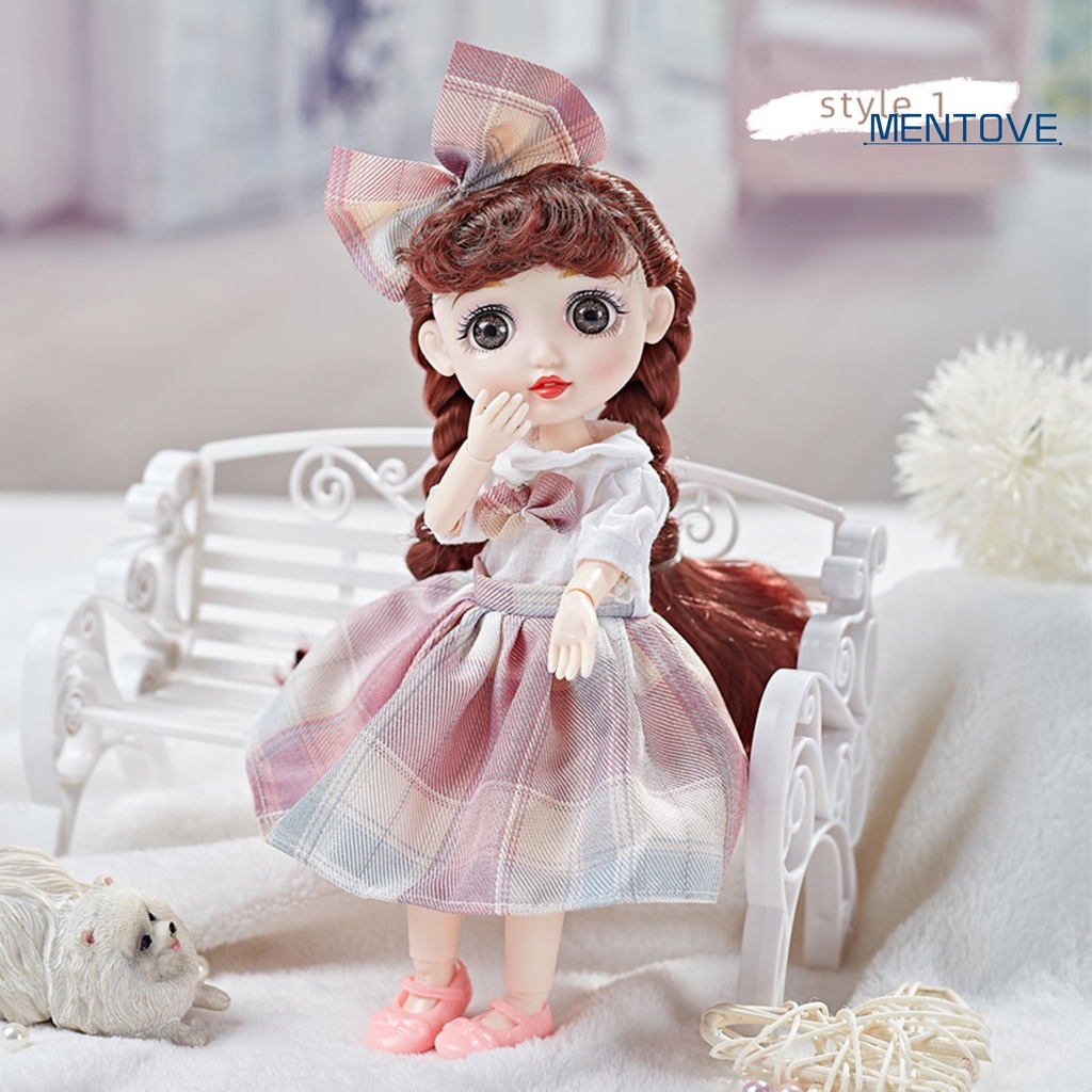 Búp Bê JK Mặc Đầm Nhám 24CM Biểu Tượng Cảm Xúc Đẹp Mắt