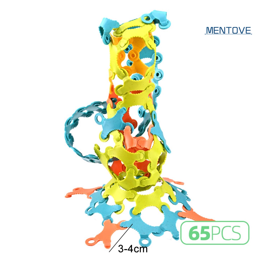 1 Bộ Đồ Chơi Lắp Ráp Bằng Nhựa Mềm Bắt Mắt DIY Cho Bé