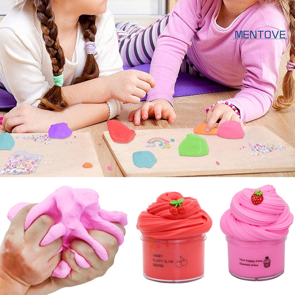 Bộ Đồ Chơi Chất Nhờn Ma Quái 70ml Không Dính Mềm Mại Nhiều Màu Sắc Có Mùi Thơm DIY