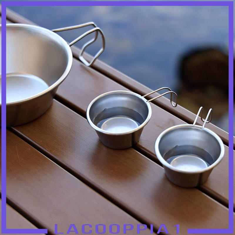 [Lacooppia1] Tô Đựng Thức Ăn Bằng Thép Không Gỉ Kích Thước Lớn Dùng Khi Đi Cắm Trại Ngoài Trời