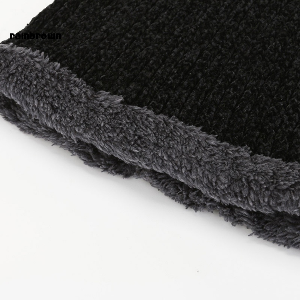 &lt; Rainbrown &gt; Khăn Choàng Cổ Dệt Kim Giữ Ấm Mùa Đông Bảo Vệ Cổ Nhẹ Nhàng Khi Đi Ra Ngoài